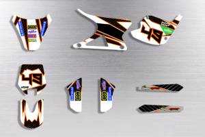 Kit Autocollants compatible avec per POLINI XP4 2007 - 2017 - MXPKAD13614
