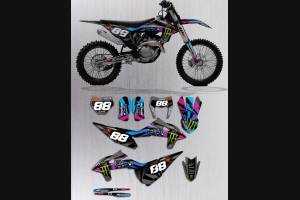 Kit adesivi compatibile con per KTM EXC EXC-F 125 200 250 300 350 450 2020 - 2021 - MXPKAD13811