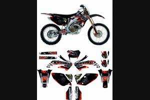 Sticker set compatible with per Honda CRFX 250 - 300 2004 - 2016 - MXPKAD13624