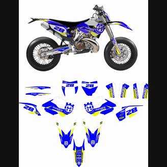 Kit adesivi compatibile con per HUSQVARNA TE 150/250/300 FE 250/350/450 2014 - 2016 - MXPKAD13643