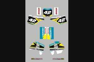 Sticker set compatible with per SUZUKI RM 250 1989 - 1992 - MXPKAD13790