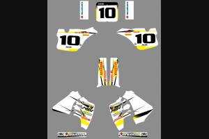 Sticker set compatible with per SUZUKI RM 250 1989 - 1992 - MXPKAD13798