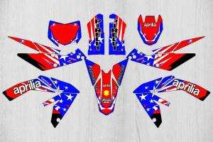 Kit de pegatinas compatible con per APRILIA SXV 450 RXV 550 2006 - 2013 - MXPKAD13839