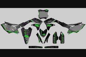Sticker set compatible with per KAWASAKI KXF 450 2016 - 2018 - MXPKAD13665