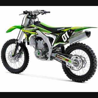 Aufkleber Satz kompatibel mit per KAWASAKI KXF 450 2016 - 2018 - MXPKAD13952