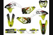 Aufkleber Satz kompatibel mit per SUZUKI RMZ 450 2008 - 2017 - MXPKAD13782