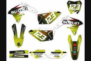 Kit Autocollants compatible avec per SUZUKI RMZ 450 2008 - 2017 - MXPKAD13782