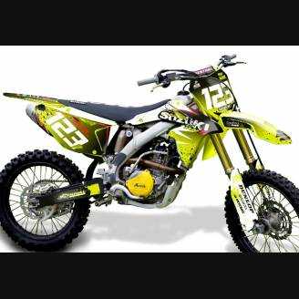 Kit Autocollants compatible avec per SUZUKI RMZ 450 2008 - 2017 - MXPKAD13782