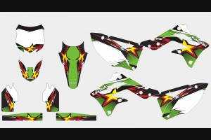 Sticker set compatible with per KAWASAKI KXF 450 2012 - 2015 - MXPKAD13755