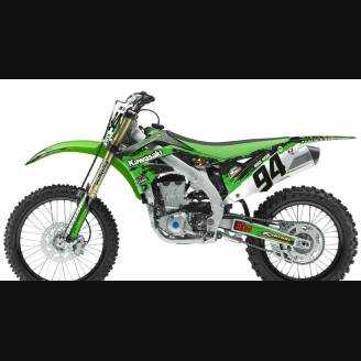Kit Autocollants compatible avec per KAWASAKI KXF 450 2012 - 2015 - MXPKAD14035