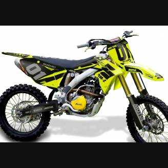 Aufkleber Satz kompatibel mit per SUZUKI RMZ 450 2008 - 2017 - MXPKAD14037