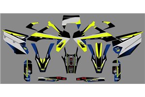 Kit Autocollants compatible avec per HUSQVARNA TE 150/250/300 FE 250/350/450/501 2020 - 2021 - MXPKAD13645
