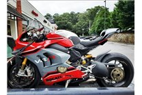 Carenados en abs pintados para la calle con Ducati Panigale V4 V4S para escape Akrapovic 2020 - 2021 - MXPCAV14043 2