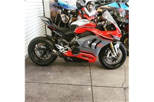 Painted street fairings in abs compatible with Ducati Panigale V4 V4S for Akrapovic exhaust 2020 -2021 - MXPCAV14043