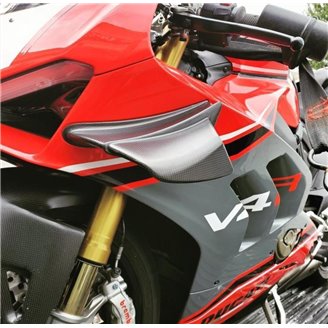 Painted street fairings in abs compatible with Ducati Panigale V4 V4S for Akrapovic exhaust 2020 -2021 - MXPCAV14043