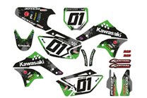 Kit de pegatinas compatible con per KAWASAKI KXF 250 2006 - 2008 - MXPKAD14066