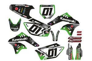 Sticker set compatible with per KAWASAKI KXF 250 2006 - 2008 - MXPKAD14066