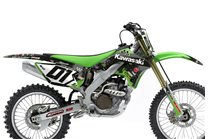 Aufkleber Satz kompatibel mit per KAWASAKI KXF 250 2006 - 2008 - MXPKAD14066 2
