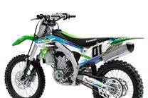 Kit Autocollants compatible avec per KAWASAKI KXF 450 2016 - 2018 - MXPKAD14067 2