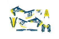 Kit de pegatinas compatible con per HUSQVARNA TE 150/250/300 FE 250/350/450/501 2020 - 2021 - MXPKAD14081