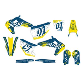 Kit Autocollants compatible avec per HUSQVARNA TC 125/250 - FC 250/350/450 2019 - 2021 - MXPKAD14082