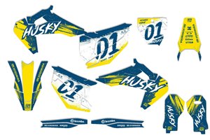 Kit Autocollants compatible avec per HUSQVARNA TC 125/250 - FC 250/350/450 2019 - 2021 - MXPKAD14082