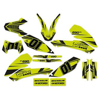 Kit Autocollants compatible avec per KTM 690 SMC 2008-2011 - MXPKAD14088