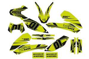 Kit adesivi compatibile con per KTM 690 SMC 2008-2011 - MXPKAD14088