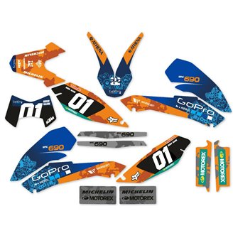 Kit de pegatinas compatible con per KTM 690 SMC 2008-2011 - MXPKAD14089