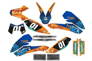 Kit adesivi compatibile con per KTM 690 SMC 2008-2011 - MXPKAD14089