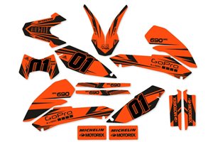 Kit adesivi compatibile con per KTM 690 SMC 2008-2011 - MXPKAD14090