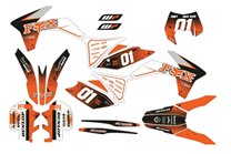 Kit adesivi compatibile con per KTM EXC EXC-F 125 200 250 350 450 2012 - 2013 - MXPKAD14091