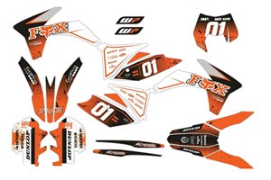 Kit adesivi compatibile con per KTM EXC EXC-F 125 200 250 350 450 2012 - 2013 - MXPKAD14091