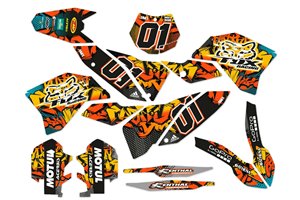 Kit Autocollants compatible avec per KTM SX 125 200 250 300 350 450 2013 2016 - MXPKAD14097