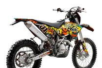 Kit adesivi compatibile con per KTM EXC EXC-F 125 200 250 350 450 2012 - 2013 - MXPKAD14098 2