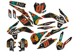 Kit adesivi compatibile con per KTM SX 125 200 250 300 350 450 2013 2016 - MXPKAD14105