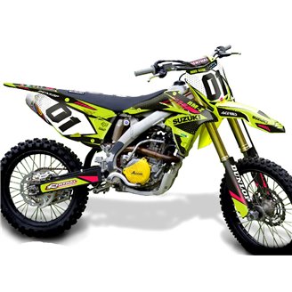 Kit Autocollants compatible avec per SUZUKI RMZ 450 2008 - 2017 - MXPKAD14110