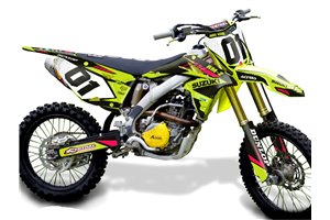 Kit Autocollants compatible avec per SUZUKI RMZ 450 2008 - 2017 - MXPKAD14110