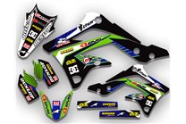Kit Autocollants compatible avec per KAWASAKI KXF 450 2019 - 2021 - MXPKAD14111