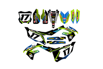 Aufkleber Satz kompatibel mit per KAWASAKI KXF 450 2019 - 2021 - MXPKAD14129