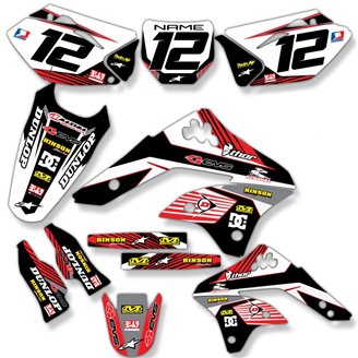 Kit adesivi compatibile con per KAWASAKI KXF 250 2006 - 2008 - MXPKAD14132