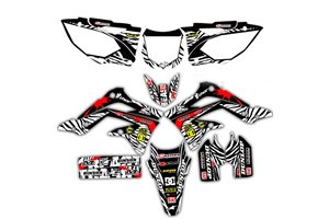 Kit Autocollants compatible avec per Honda CRF 450 2005 - 2008 - MXPKAD14159