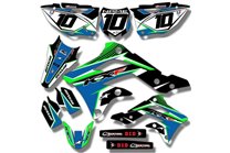Kit Autocollants compatible avec per KAWASAKI KXF 450 2016 - 2018 - MXPKAD14172
