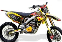 Kit adesivi compatibile con per SUZUKI RMZ 450 2008 - 2017 - MXPKAD14186 2