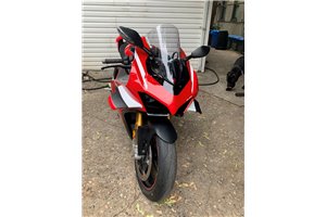 Carene stradali in abs verniciate per Ducati Panigale V4 V4S per scarico Akrapovic 2020 - 2022 - MXPCAV14204