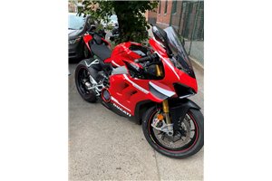 Carene stradali in abs verniciate per Ducati Panigale V4 V4S per scarico Akrapovic 2020 - 2022 - MXPCAV14204