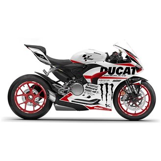 Painted Race Fairings Ducati Panigale V2 2020 - 2022 with back seat Neoprene seat + screws, fasteners - MXPCRV14209