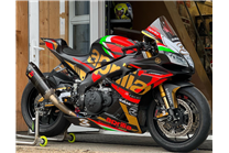 Lackierte Rennverkleidung Aprilia RSV4 2015 - 2020 + Schrauben, Schnellverschlüsse - MXPCRV13948