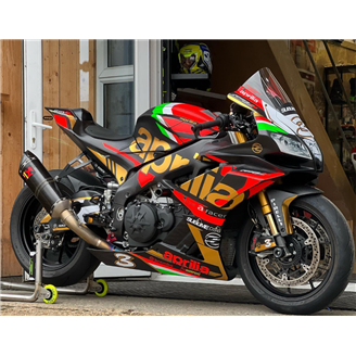 Lackierte Rennverkleidung Aprilia RSV4 2015 - 2020 + Schrauben, Schnellverschlüsse - MXPCRV13948