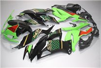 Lackierte Straße Verkleidung auf ABS kompatibel mit Kawasaki ZX6R 636 2013 - 2018 - MXPCAV14277